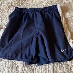 Navy Nike workout shorts